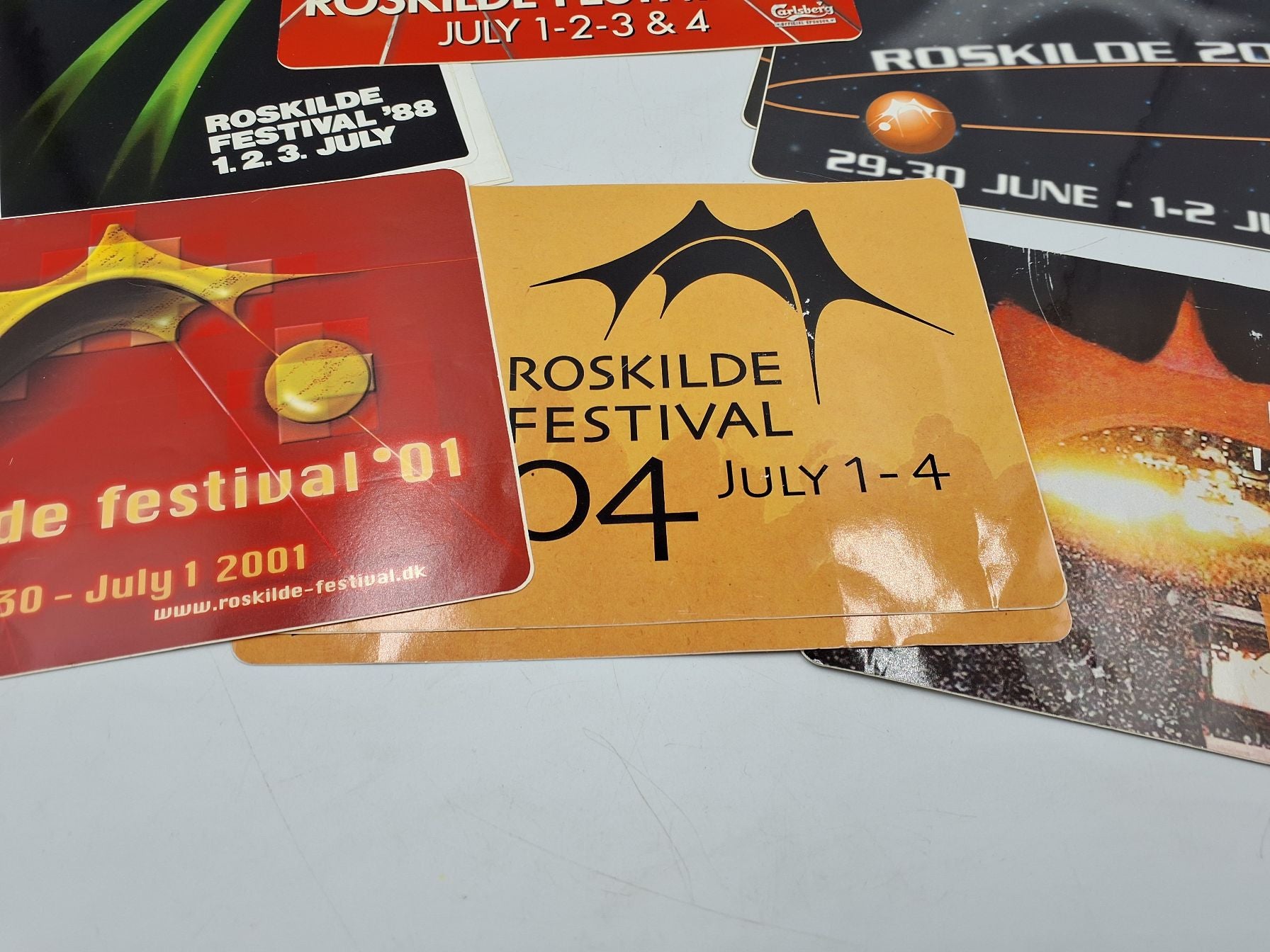 Samling stikker fra Roskilde festival